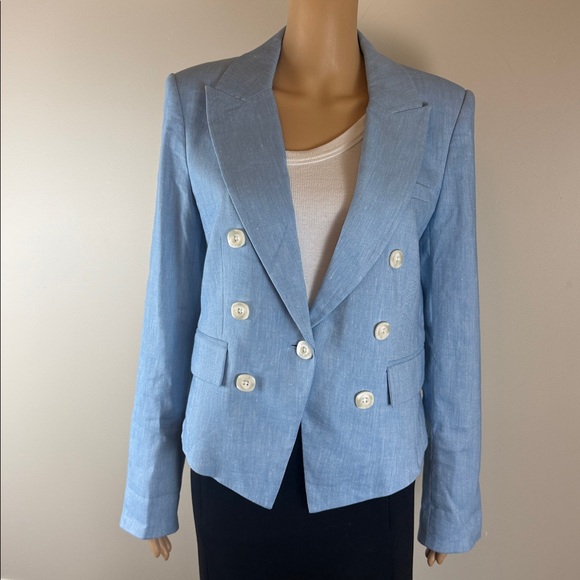 Veronica Beard Diego Blue Linen Dickey Jacket NWOT - Picture 9 of 13